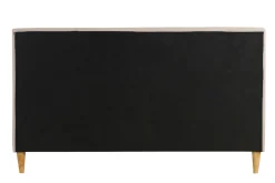Miliboo Doppelbett 160x200 cm mit Bettkopfteil aus beigem Stoff LEONCE* Betten Für Erwachsene