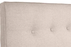 Miliboo Doppelbett 160x200 cm mit Bettkopfteil aus beigem Stoff LEONCE* Betten Für Erwachsene