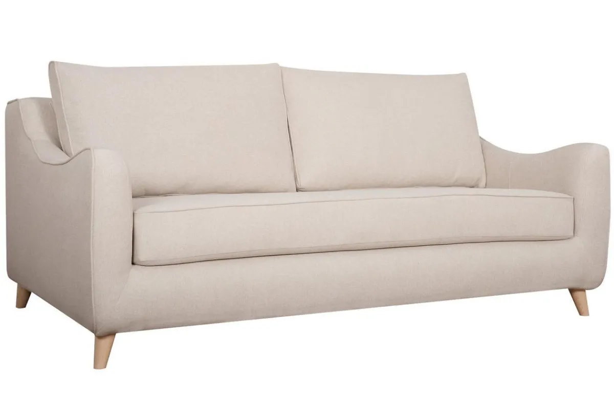 Miliboo Dreisitzer-Schlafsofa skandinavisch beige VENDOME* Schlafsofas