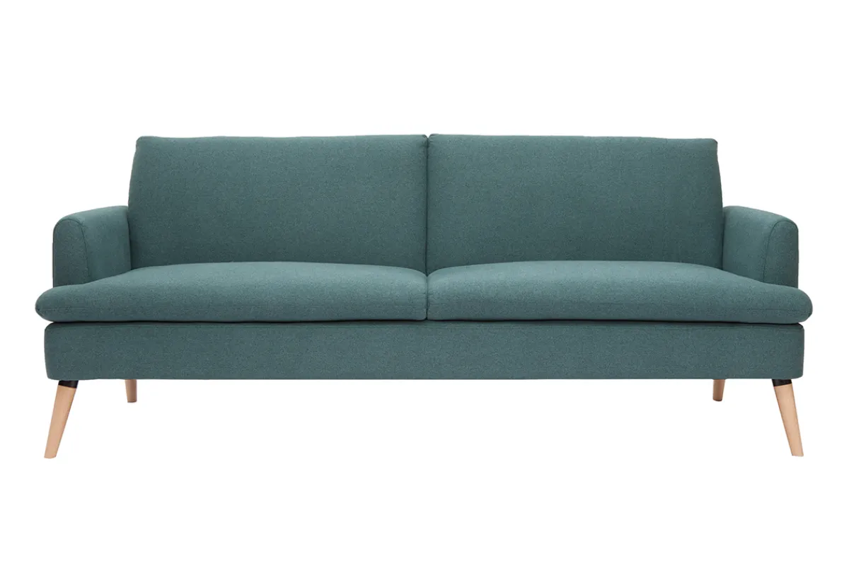 Miliboo Dreisitzer-Schlafsofa skandinavisch grün STEWART* Schlafsofas