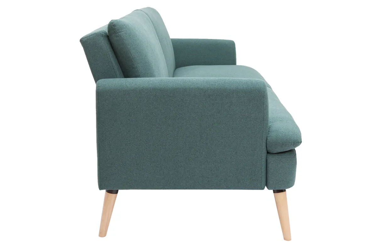 Miliboo Dreisitzer-Schlafsofa skandinavisch grün STEWART* Schlafsofas