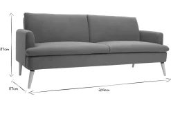 Miliboo Dreisitzer-Schlafsofa skandinavisch grün STEWART* Schlafsofas