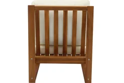 Miliboo Eck-Gartenmöbel aus Massivholz mit abziehbaren Kissen in Beige 6/8-Sitzer SALSA* Garten Lounge-möbel