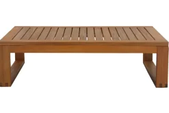 Miliboo Eck-Gartenmöbel aus Massivholz mit abziehbaren Kissen in Taupe 6/8-Sitzer SALSA* Garten Lounge-möbel