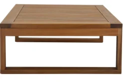 Miliboo Eck-Gartenmöbel aus Massivholz mit abziehbaren Kissen in Taupe 6/8-Sitzer SALSA* Garten Lounge-möbel