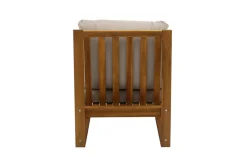 Miliboo Eck-Gartenmöbel aus Massivholz mit abziehbaren Kissen in Taupe 6/8-Sitzer SALSA* Garten Lounge-möbel