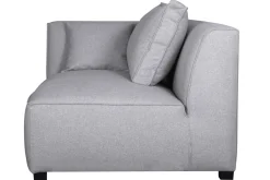 Miliboo Eckmodul links für Sofa aus hellgrauem Stoff PLURIEL* Ecksofas|Schlafsessel