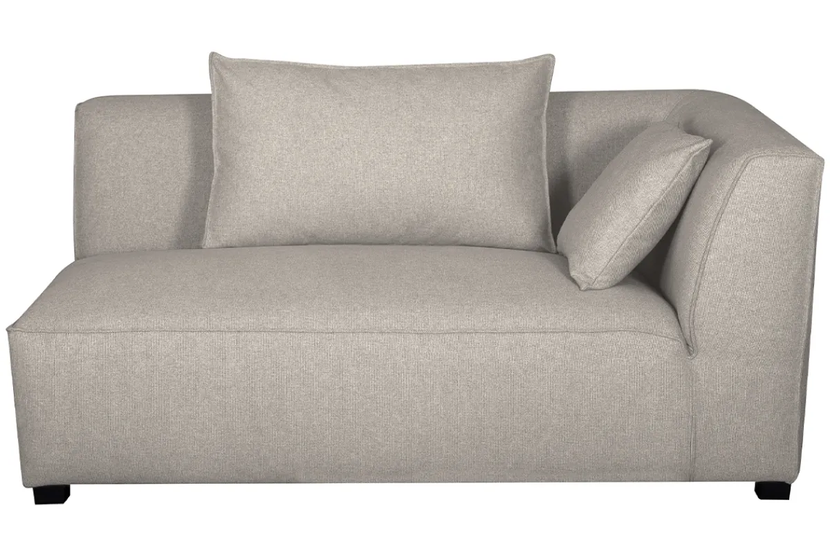 Miliboo Eckmodul rechts für Sofa aus beigem Stoff PLURIEL* Ecksofas