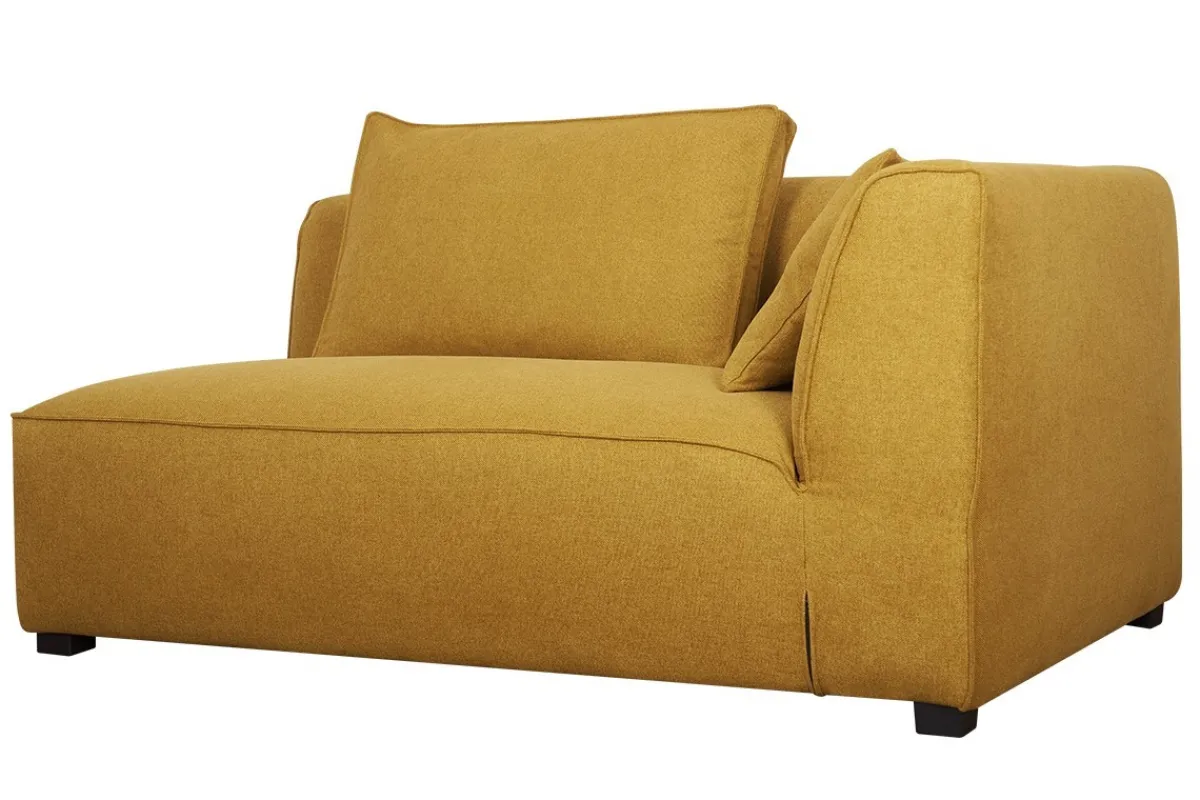 Miliboo Eckmodul rechts für Sofa aus kumingelbem Stoff PLURIEL* Ecksofas