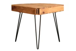 Miliboo Eckschreibtisch aus massivem Akazienholz und schwarzem Metall GOSBY* Design-schreibtische