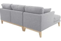 Miliboo Ecksofa links OSLO im skandinavischen Stil aus hellgrauem, abziehbarem Stoff* Ecksofas