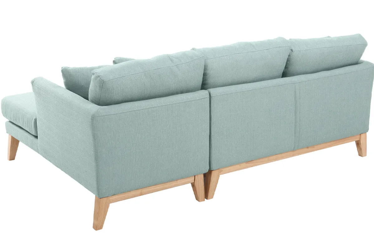 Miliboo Ecksofa rechts skandinavisch Lagunenblau OSLO* Ecksofas
