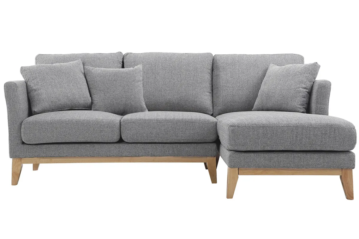 Miliboo Ecksofa rechts skandinavisch Hellgrau OSLO* Ecksofas