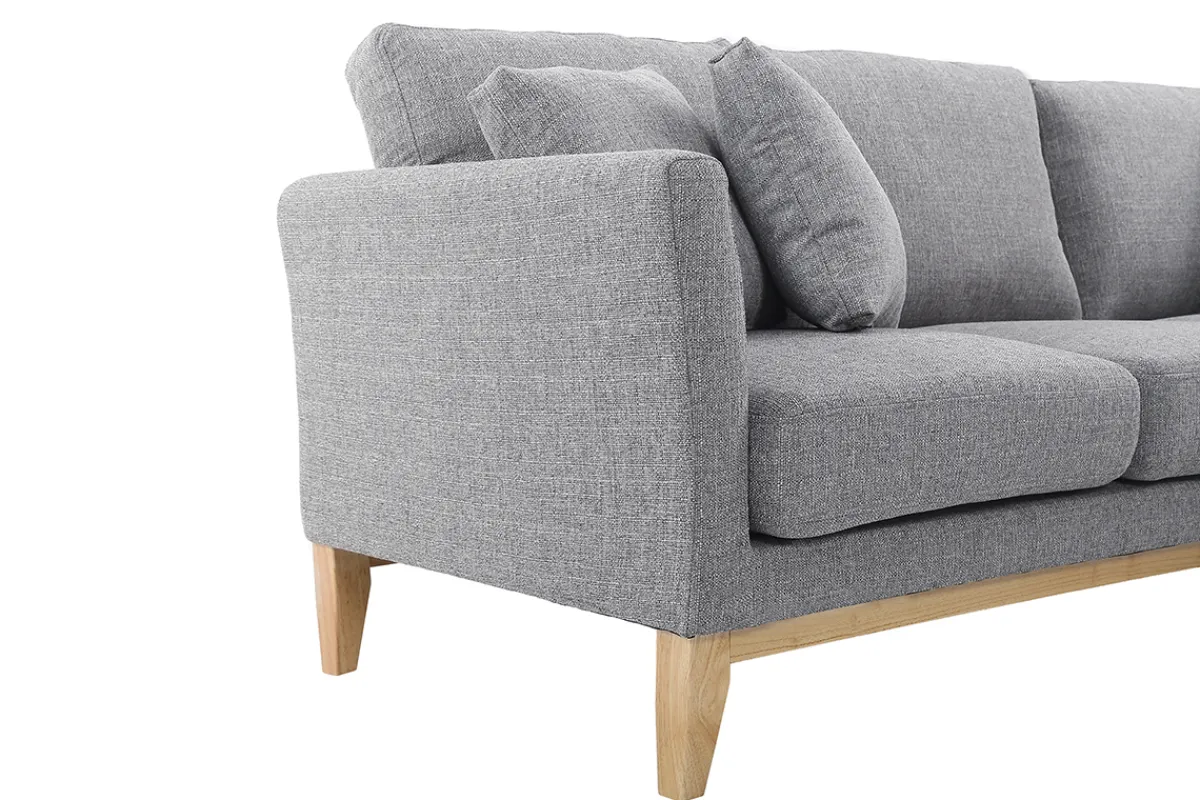 Miliboo Ecksofa rechts skandinavisch Hellgrau OSLO* Ecksofas