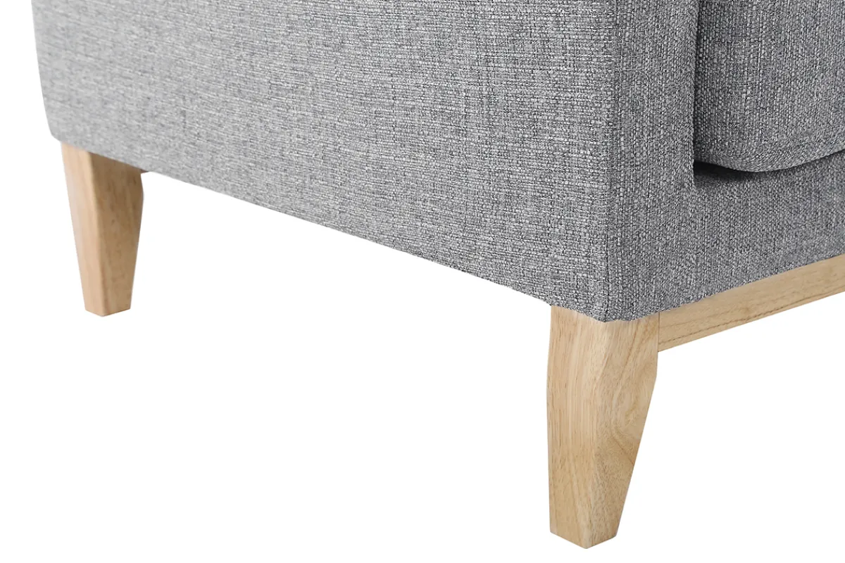 Miliboo Ecksofa rechts skandinavisch Hellgrau OSLO* Ecksofas