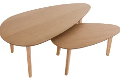Miliboo 2er-Set Couchtische Eiche ARTIK* Couchtische