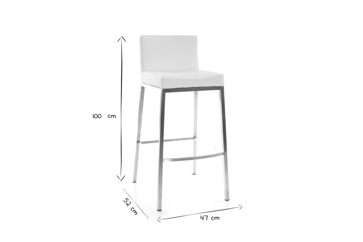 Miliboo 2er-Set Design-Hocker Weiß Epsilon* Barhocker