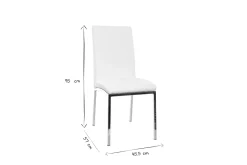 Miliboo 2er-Set Design-Stühle Polyurethan Weiß SIMEA* Design-stühle