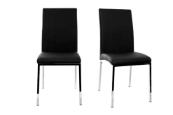 Miliboo 2er-Set Design-Stühle Polyurethan Schwarz SIMEA* Design-stühle