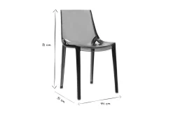 Miliboo 2er-Set Design-Stühle Rauchgrau YZEL* Design-stühle|Gartenstühle