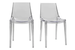 Miliboo 2er-Set Durchsichtige Design-Stühle YZEL* Design-stühle|Gartenstühle
