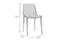 Miliboo 2er-Set Durchsichtige Design-Stühle YZEL* Design-stühle|Gartenstühle