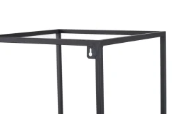 Miliboo 3er-Set quadratischer Wandregale YPSTER schwarzes Metall und Mangoholz* Wandregale|Alle Dekoration