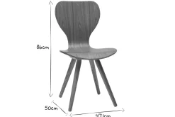 Miliboo 2er-Set Stühle aus Esche NORDECO* Design-stühle|Holzstühle