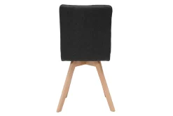 Miliboo 2er-Set Stühle skandinavisch grauer Stoff mit hellen Holzbeinen THEA* Design-stühle