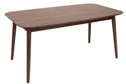 Miliboo Erweiterbarer Tisch mit integrierten Verlängerungen rechteckig aus dunkelbraunem Holz B160-210 cm ANK* Ausziehtische