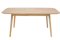 Miliboo Erweiterbarer Tisch mit integrierten Verlängerungen rechteckig aus hellem Holz mit Eichenfurnier B140-170 cm ANK* Ausziehtische