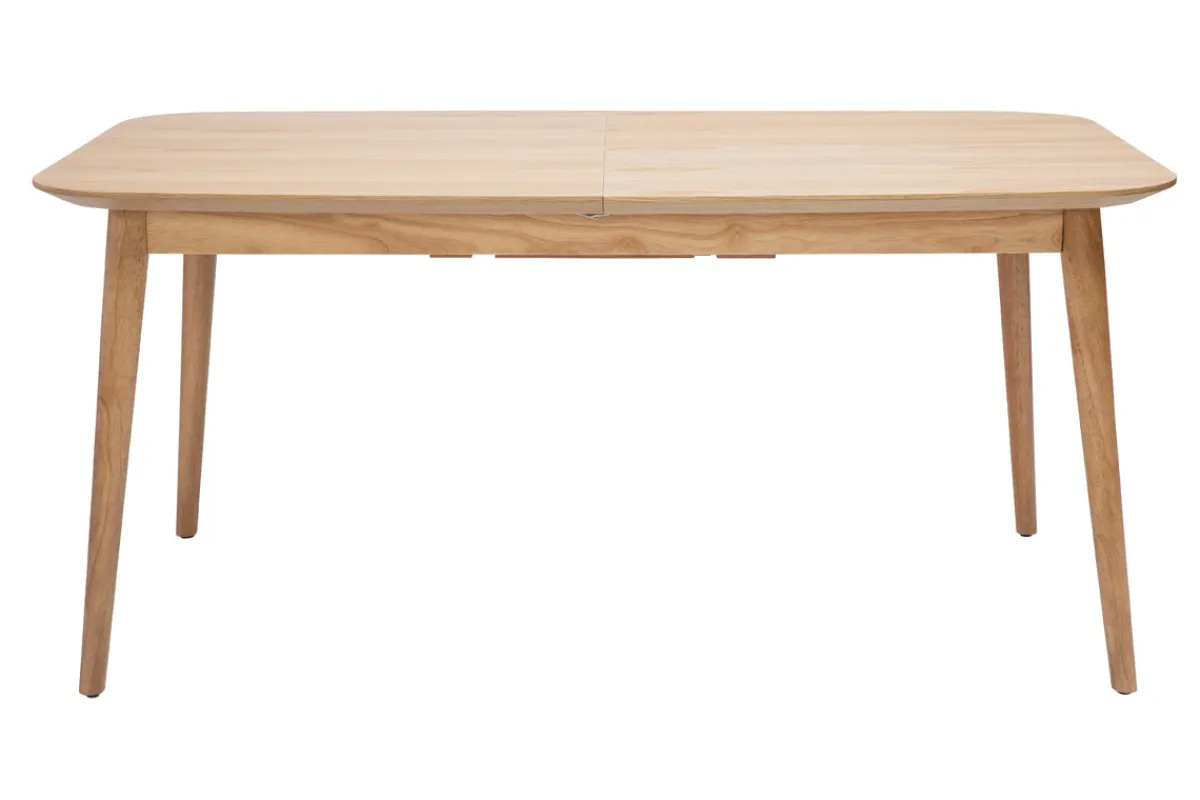 Miliboo Erweiterbarer Tisch mit integrierten Verlängerungen rechteckig aus hellem Holz mit Eichenfurnier B160-210 cm ANK* Ausziehtische