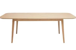 Miliboo Erweiterbarer Tisch mit integrierten Verlängerungen rechteckig aus hellem Holz mit Eichenfurnier B160-210 cm ANK* Ausziehtische
