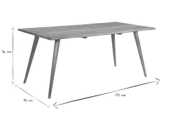 Miliboo Esstisch aus massivem Akazienholz B175 cm SAVANA* Esstische