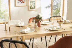 Miliboo Esstisch ausziehbar Eichenfurnier L160-240 cm LAHO* Ausziehtische
