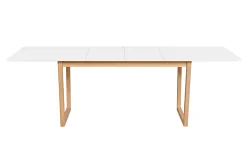 Miliboo Esstisch ausziehbar helles Holz und weiß L160-240 cm LAHO* Ausziehtische