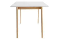 Miliboo Esstisch ausziehbar helles Holz und weiß L160-205 cm SWAD* Ausziehtische