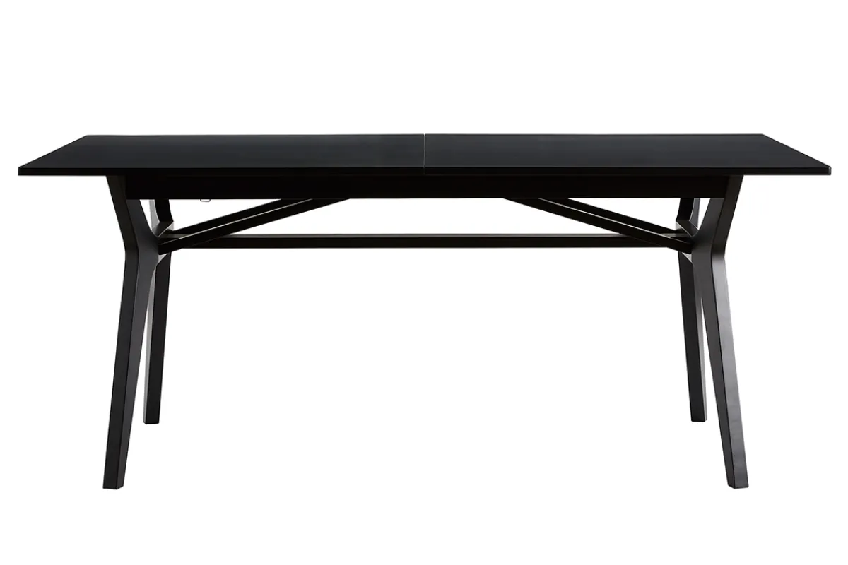 Miliboo Esstisch ausziehbar Holz schwarz B180-220 cm FOSTER* Ausziehtische