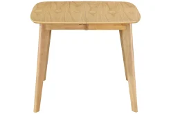 Miliboo Esstisch ausziehbar skandinavisch quadratisch aus hellem Holz L90-130 LEENA* Ausziehtische