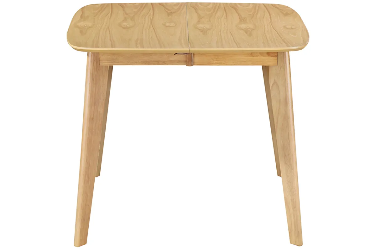 Miliboo Esstisch ausziehbar skandinavisch quadratisch aus hellem Holz L90-130 LEENA* Ausziehtische