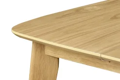 Miliboo Esstisch ausziehbar skandinavisch quadratisch aus hellem Holz L90-130 LEENA* Ausziehtische