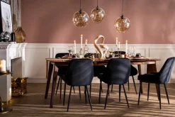Miliboo Esstisch ausziehbar skandinavisch Nussbaum L150-200 LEENA* Ausziehtische