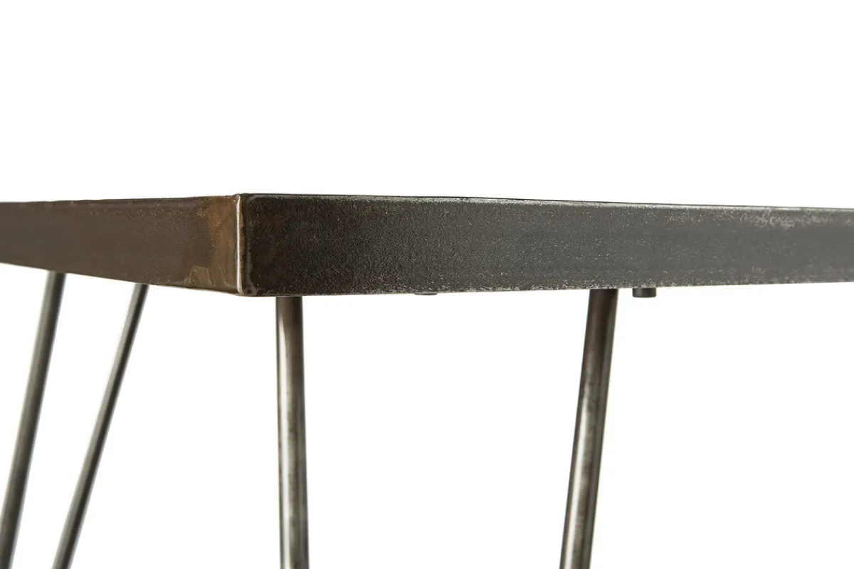 Miliboo Esstisch industriell rechteckig Holz und Metall L160 ATELIER* Esstische