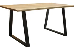 Miliboo Esstisch Mango und schwarzes Metall 160cm VIJAY* Esstische