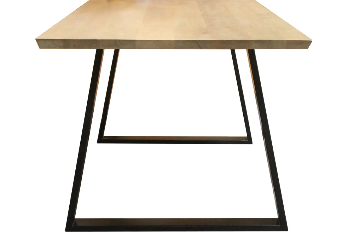 Miliboo Esstisch Mango und schwarzes Metall 160cm VIJAY* Esstische