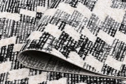 Miliboo Ethno-Teppich mit Rautenmuster grau und schwarz Innen- und Außenbereich 150 x 220 cm PIXO* Teppiche|Alle Dekoration