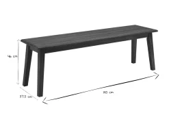 Miliboo Gartenbank aus Massivholz L145 cm CANOPEE* Gartenstühle