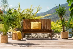 Miliboo Gartenbank aus Massivholz TIDAK* Garten Lounge-möbel