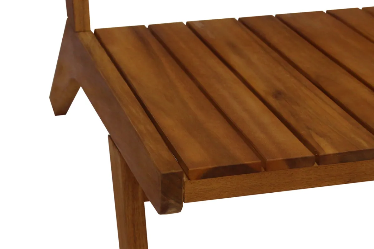 Miliboo Gartenmöbel Bank 2-Sitzer und Couchtisch aus Massivholz TIDAK* Garten Lounge-möbel