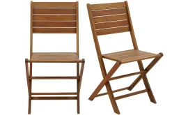 Miliboo Gartenstühle klappbar aus massivem Akazienholz 2er-Set CANOPEE* Gartenstühle